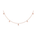 Multi Diamond Vlora Star Tassel Necklace
