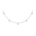 Multi Diamond Vlora Star Tassel Necklace