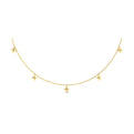 Multi Diamond Vlora Star Tassel Necklace