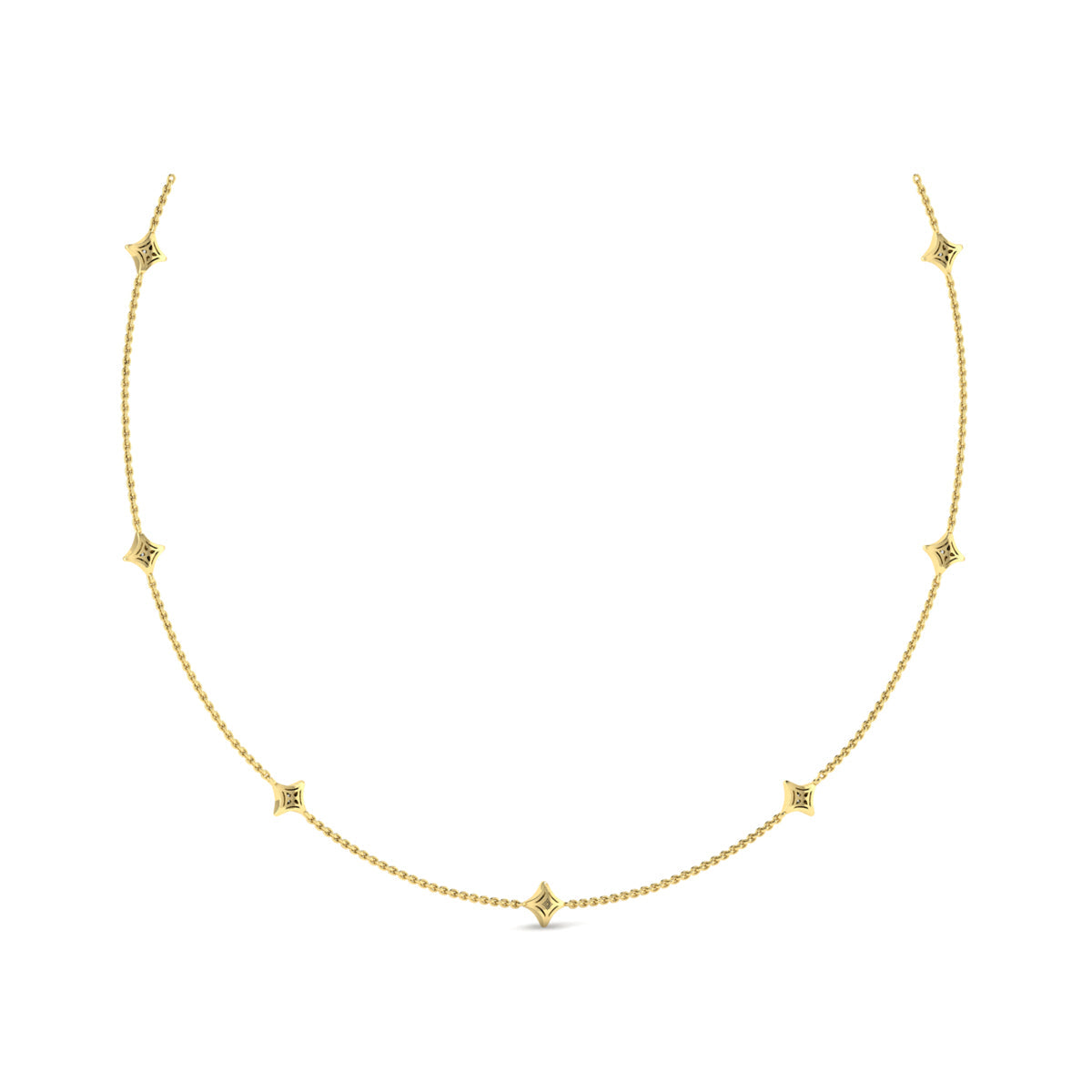 Multi Diamond Vlora Star Necklace