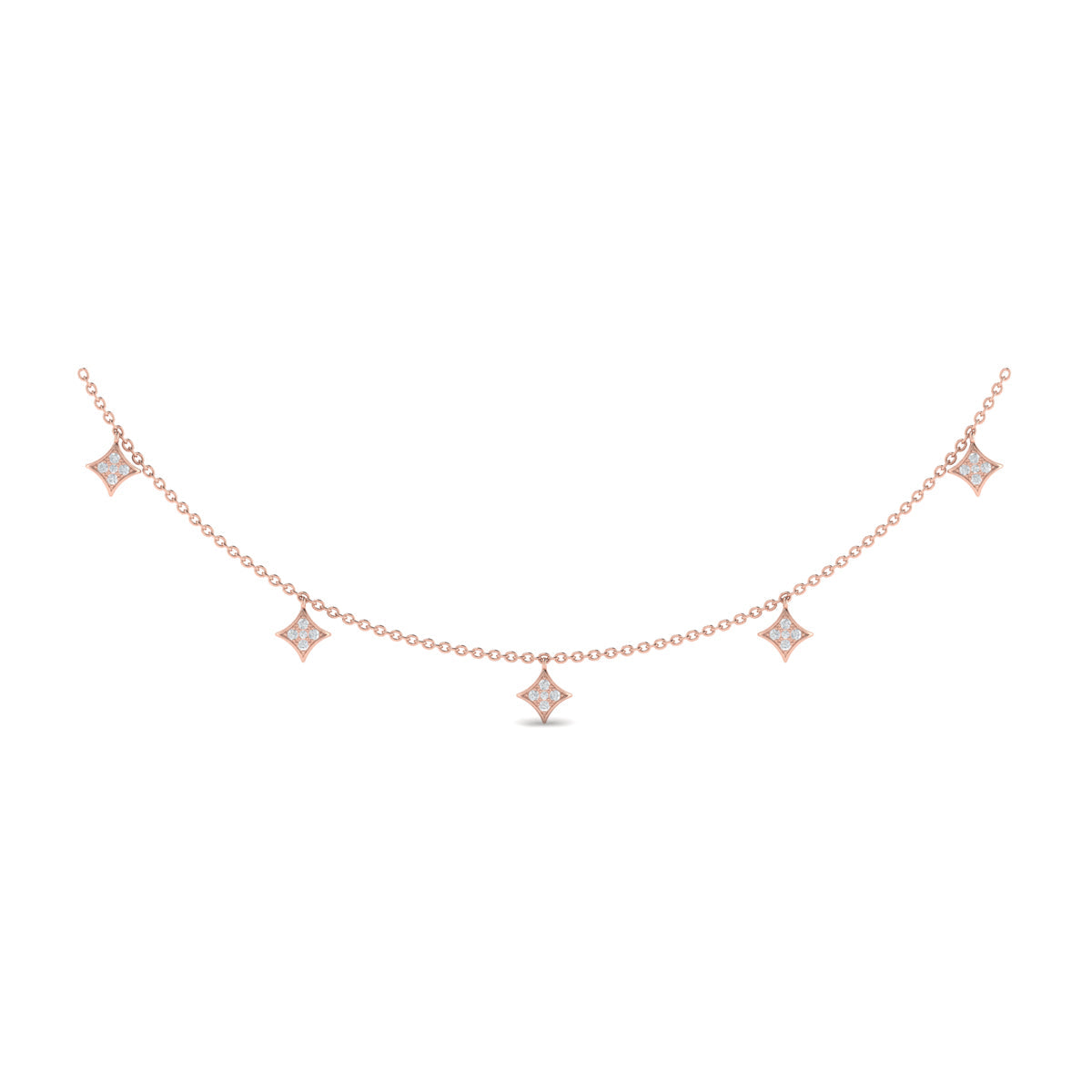 Diamond Multi Vlora Star Tassel Necklace