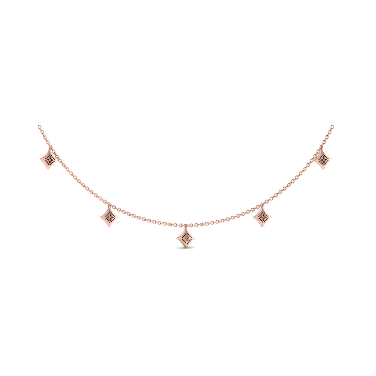 Diamond Multi Vlora Star Tassel Necklace