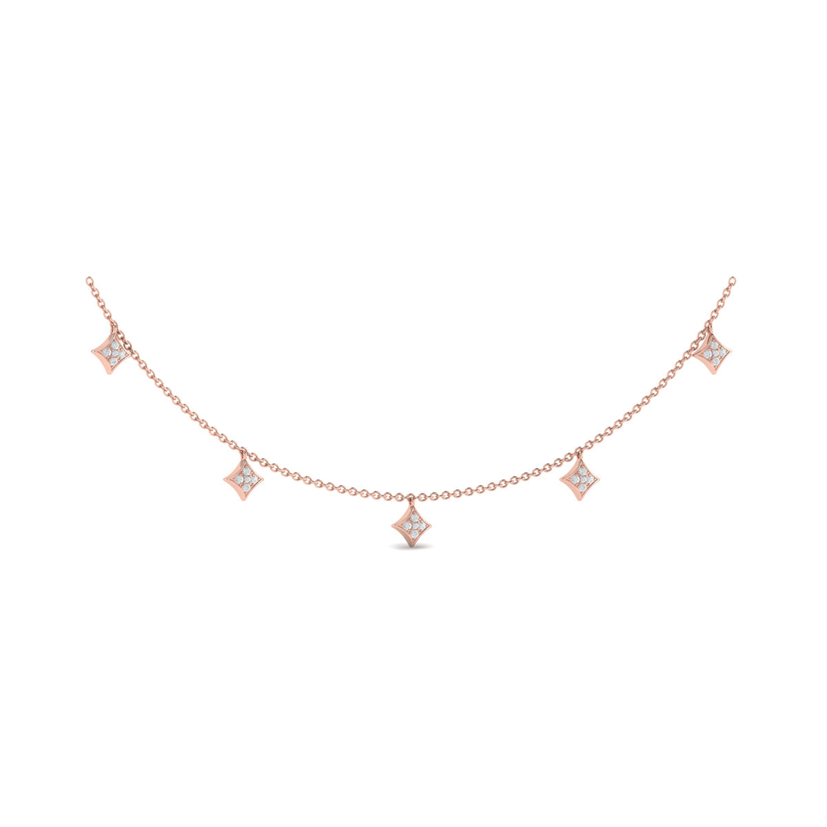 Diamond Multi Vlora Star Tassel Necklace