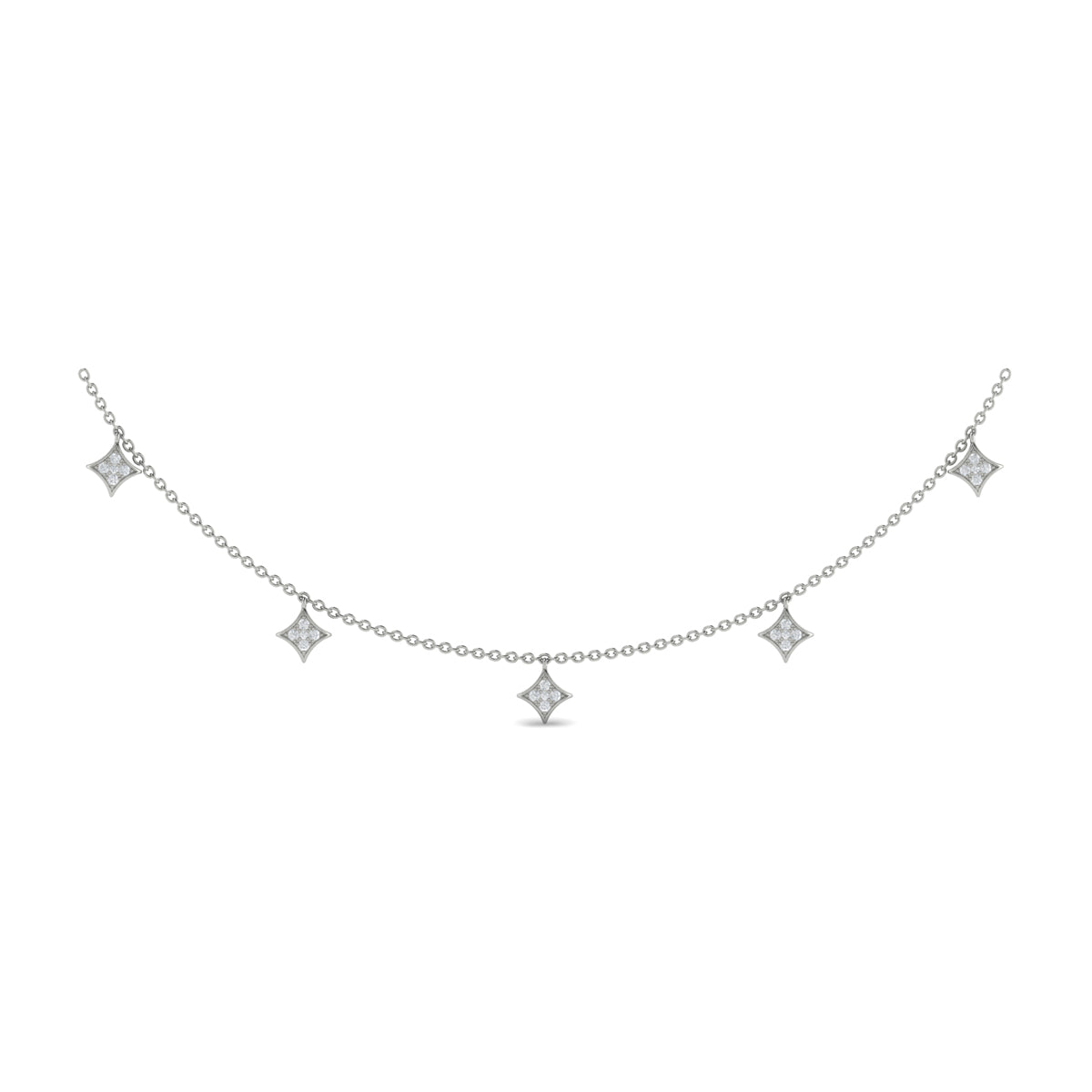 Diamond Multi Vlora Star Tassel Necklace