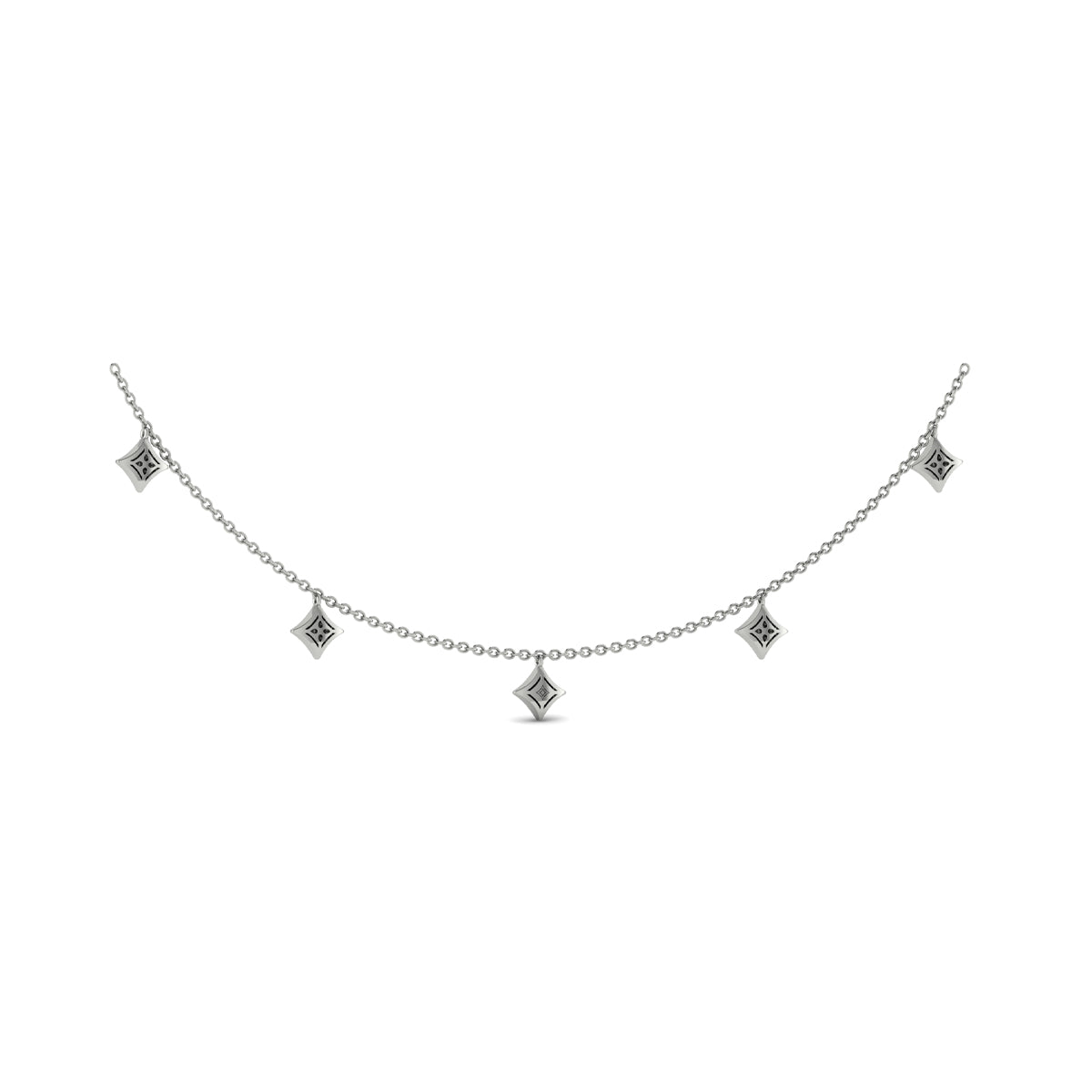 Diamond Multi Vlora Star Tassel Necklace