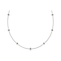 Diamond Cluster Multi Vlora Star Pendant Necklace