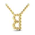 Diamond  Alphabet Pendant Necklace, B