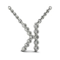 Diamond  Alphabet Pendant Necklace, K