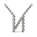 Diamond  Alphabet Pendant Necklace, N