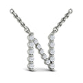 Diamond  Alphabet Pendant Necklace, N