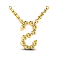 Diamond  Alphabet Pendant Necklace, S