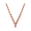 Diamond  Alphabet Pendant Necklace, V