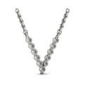 Diamond  Alphabet Pendant Necklace, V