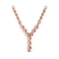 Diamond  Alphabet Pendant Necklace, Y