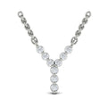 Diamond  Alphabet Pendant Necklace, Y
