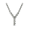 Diamond  Alphabet Pendant Necklace, Y