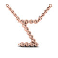 Diamond Alphabet Pendant Necklace, Z
