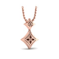 Diamond Cluster Double Vlora Star Pendant Necklace