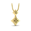 Diamond Cluster Double Vlora Star Pendant Necklace