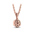 Diamond Cluster Honeycomb Pendant Necklace