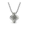 Diamond Vlora Star Floral Pendant Necklace