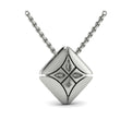 Diamond Vlora Star with Channel Set Diamond Cluster Pendant Necklace