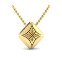 Diamond Vlora Star with Channel Set Diamond Cluster Pendant Necklace