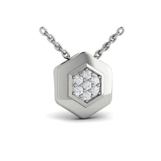 Diamond Honeycomb Pendant
