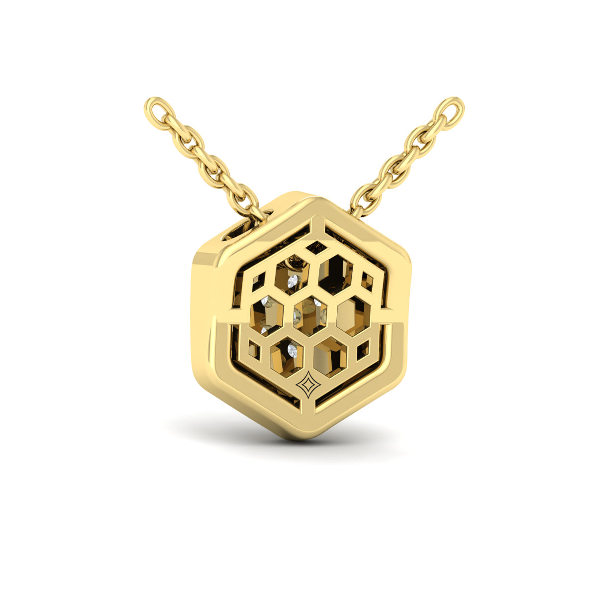 Diamond Honeycomb Pendant
