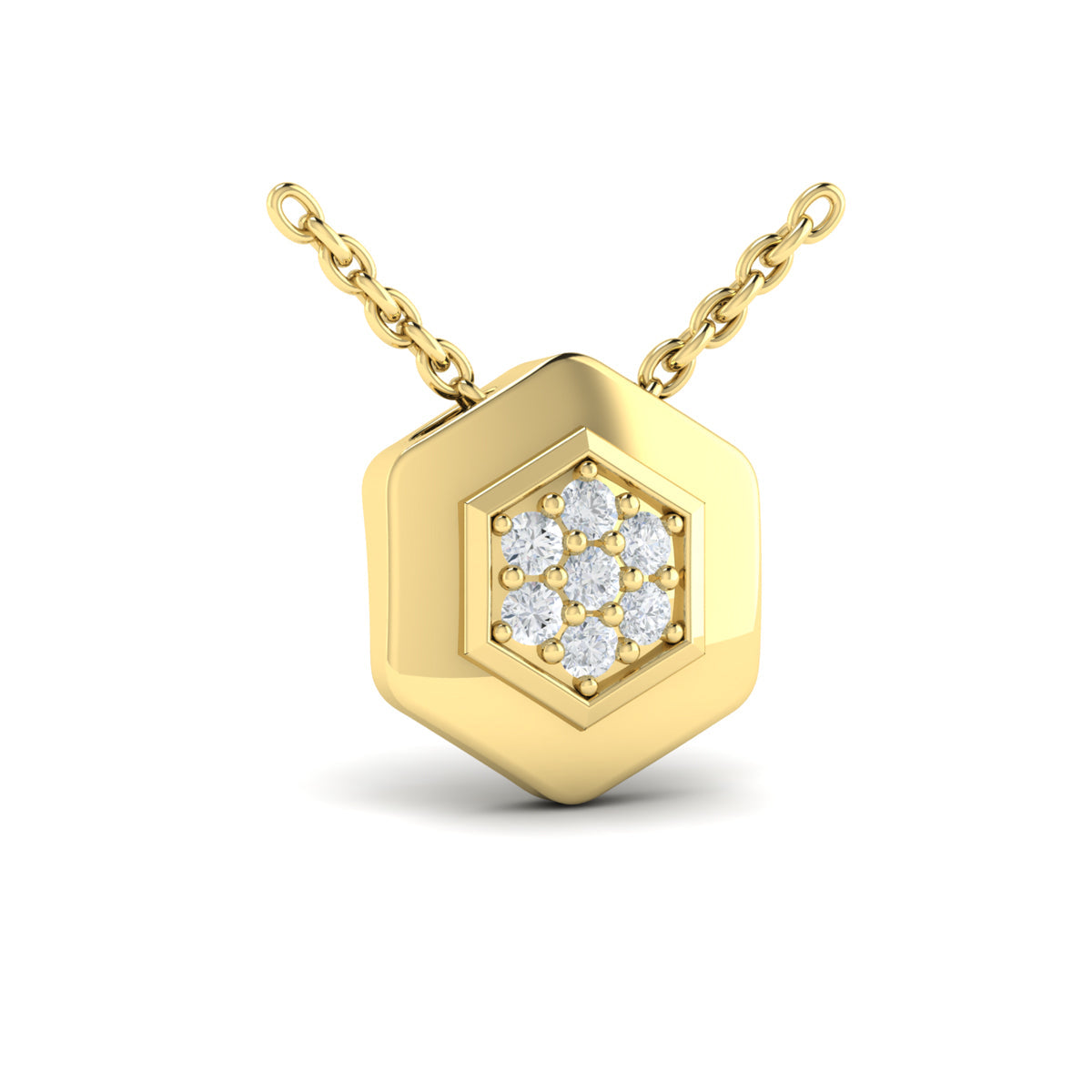 Diamond Honeycomb Pendant
