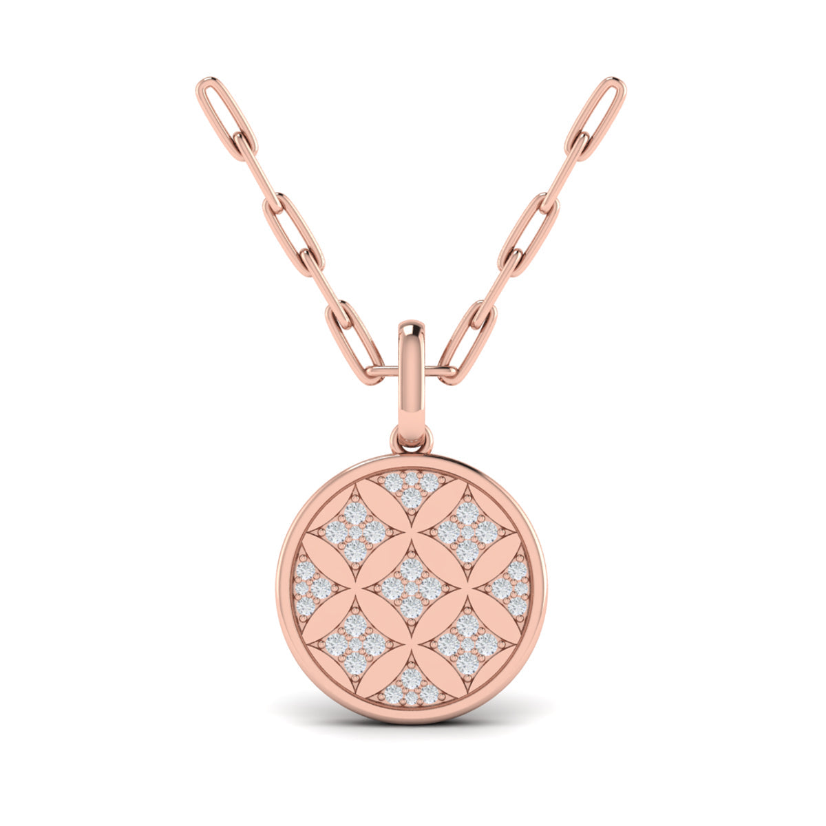 Star Diamonds and Diamond Pendant Necklace