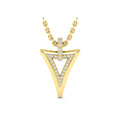Diamond Open Double Trinity Pendant