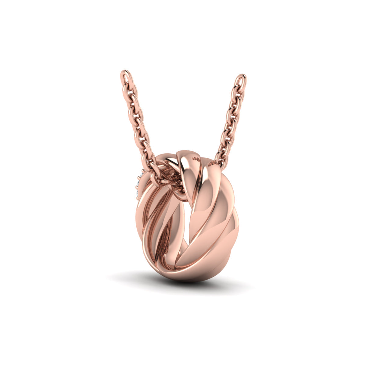 Conch Twist Ring Pendant