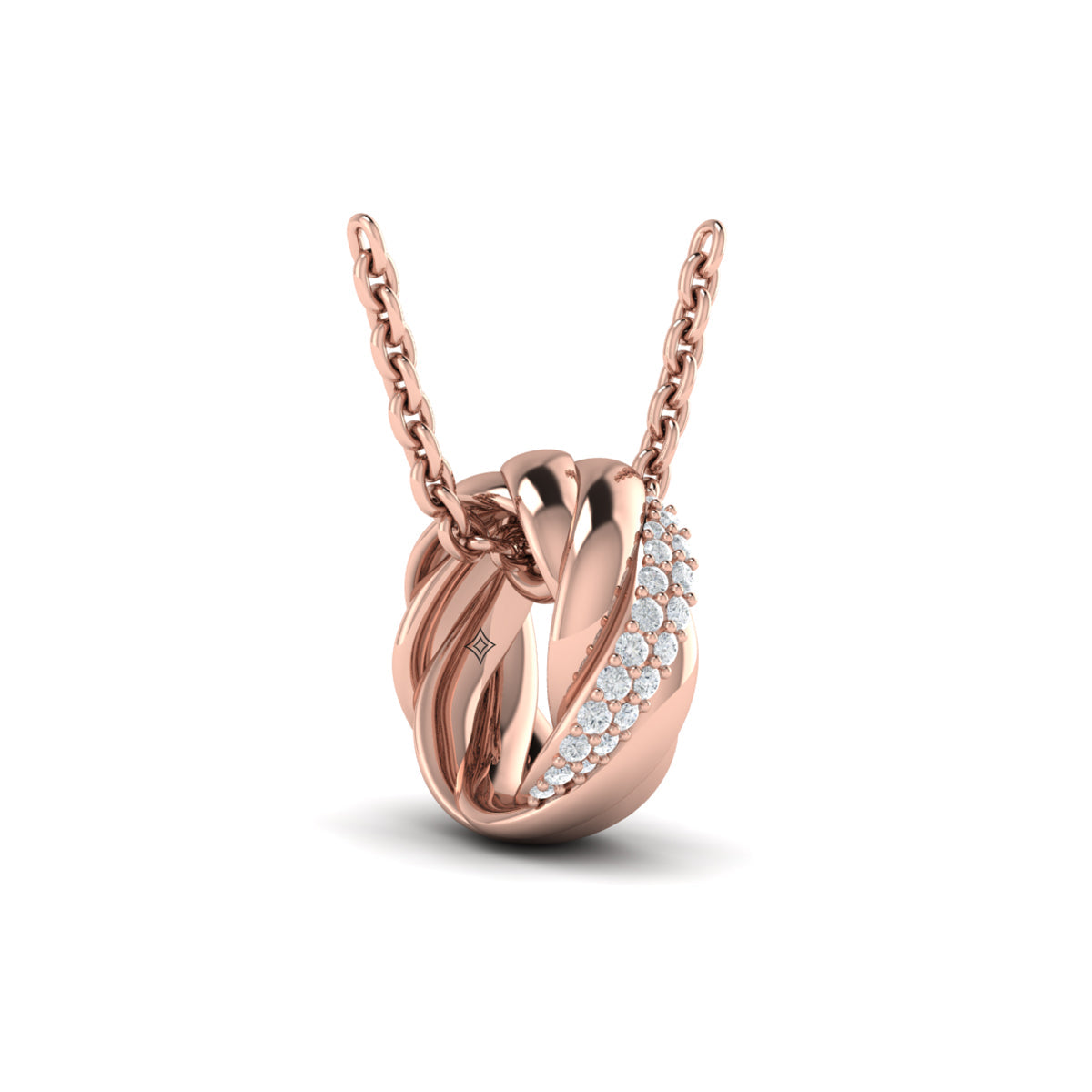 Conch Twist Ring Pendant