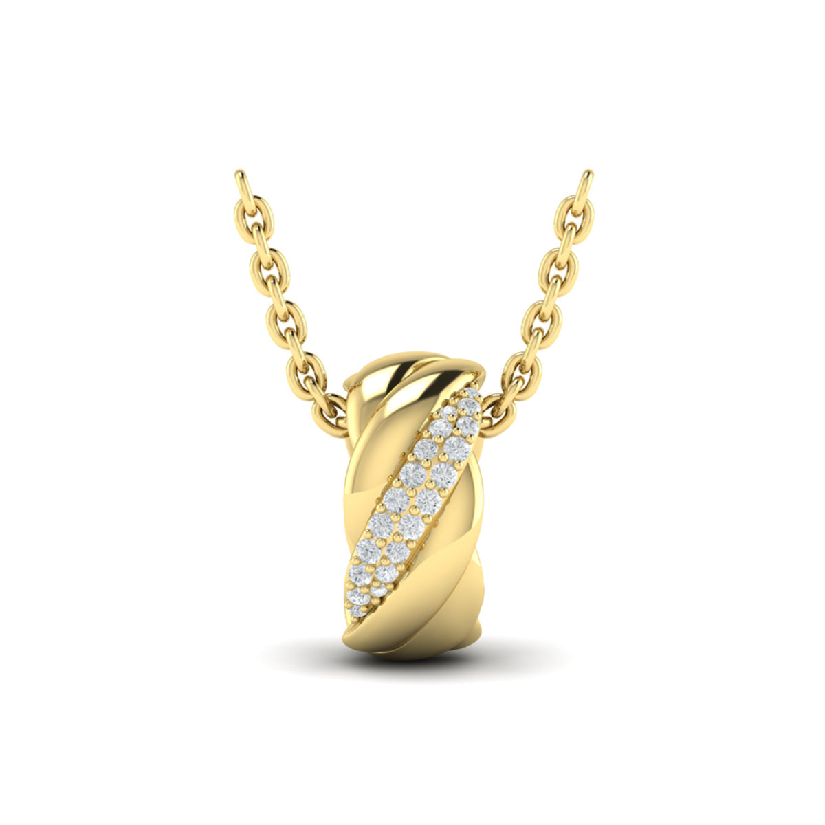 Conch Twist Ring Pendant