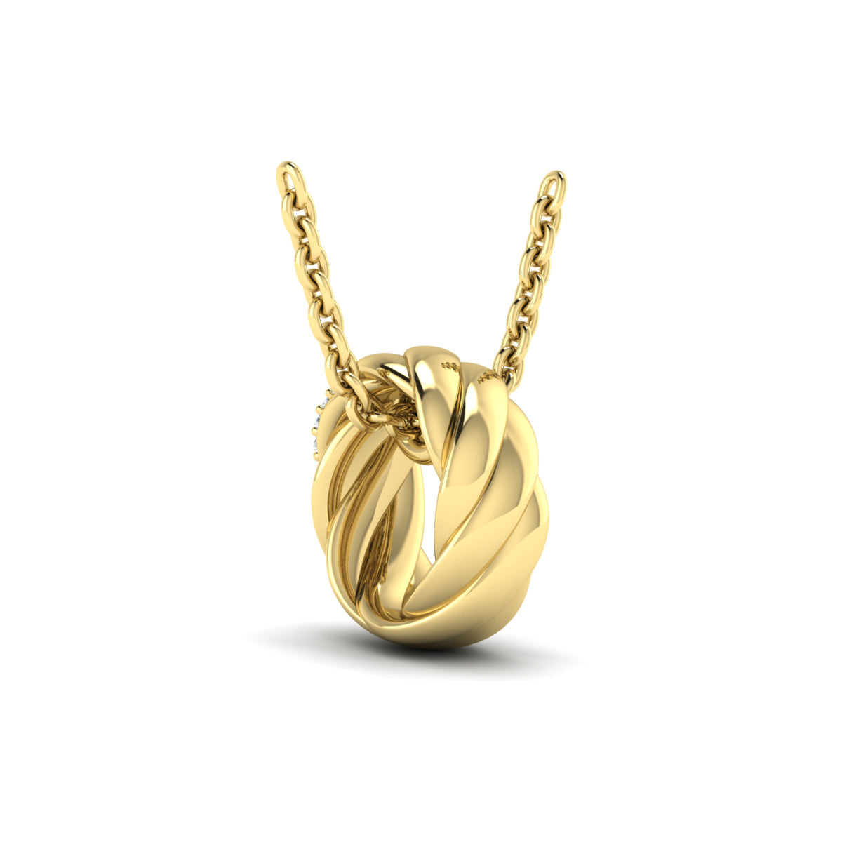 Conch Twist Ring Pendant