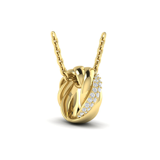 Conch Twist Ring Pendant