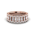 Diamond Baguette and Round Diamond Regal Ring