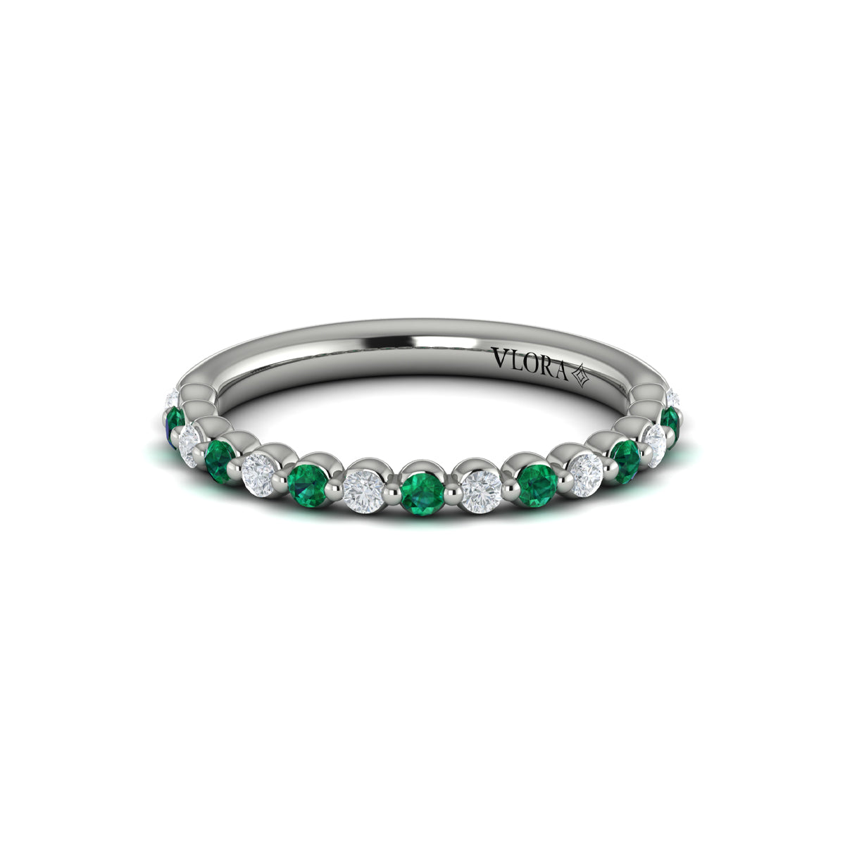 Diamond and Emerald Ring