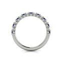 Diamond and Blue Sapphire Ring