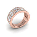 Diamond Baguette Multi-Row Ring