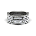 Diamond Baguette Multi-Row Ring