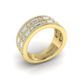 Diamond Baguette Multi-Row Ring
