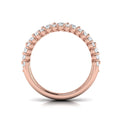 Diamond Three Row Ring