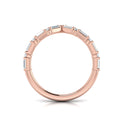 Diamond Baguette Chevron Ring