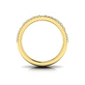 Diamond Open Three Row and Diamond Baguettes Ring
