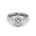 Floating Diamond Floral and Vlora Star Ring