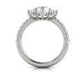 Floating Diamond Floral and Vlora Star Ring