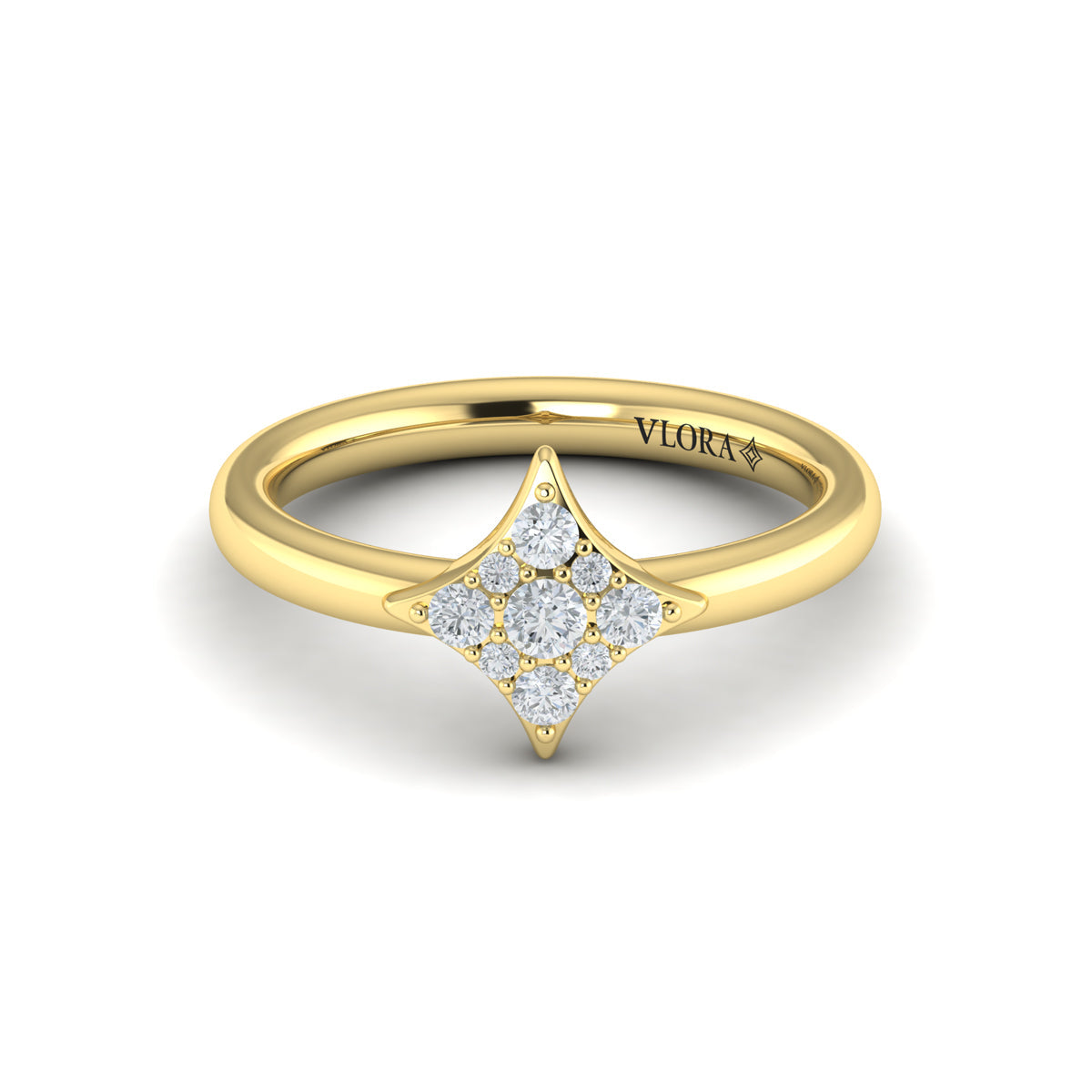 Diamond Cluster Vlora Star Ring
