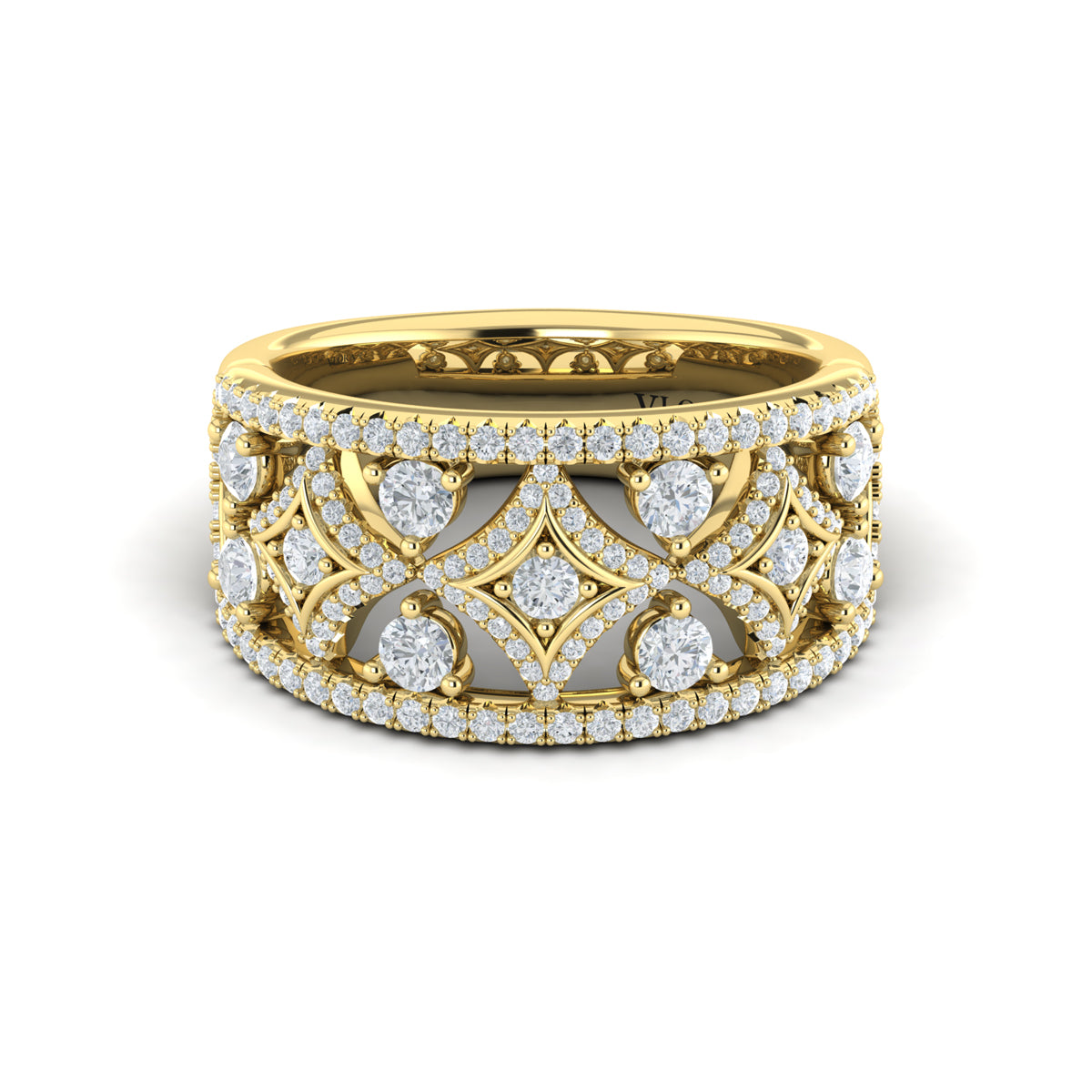 Diamond Open Vlora Star Ring